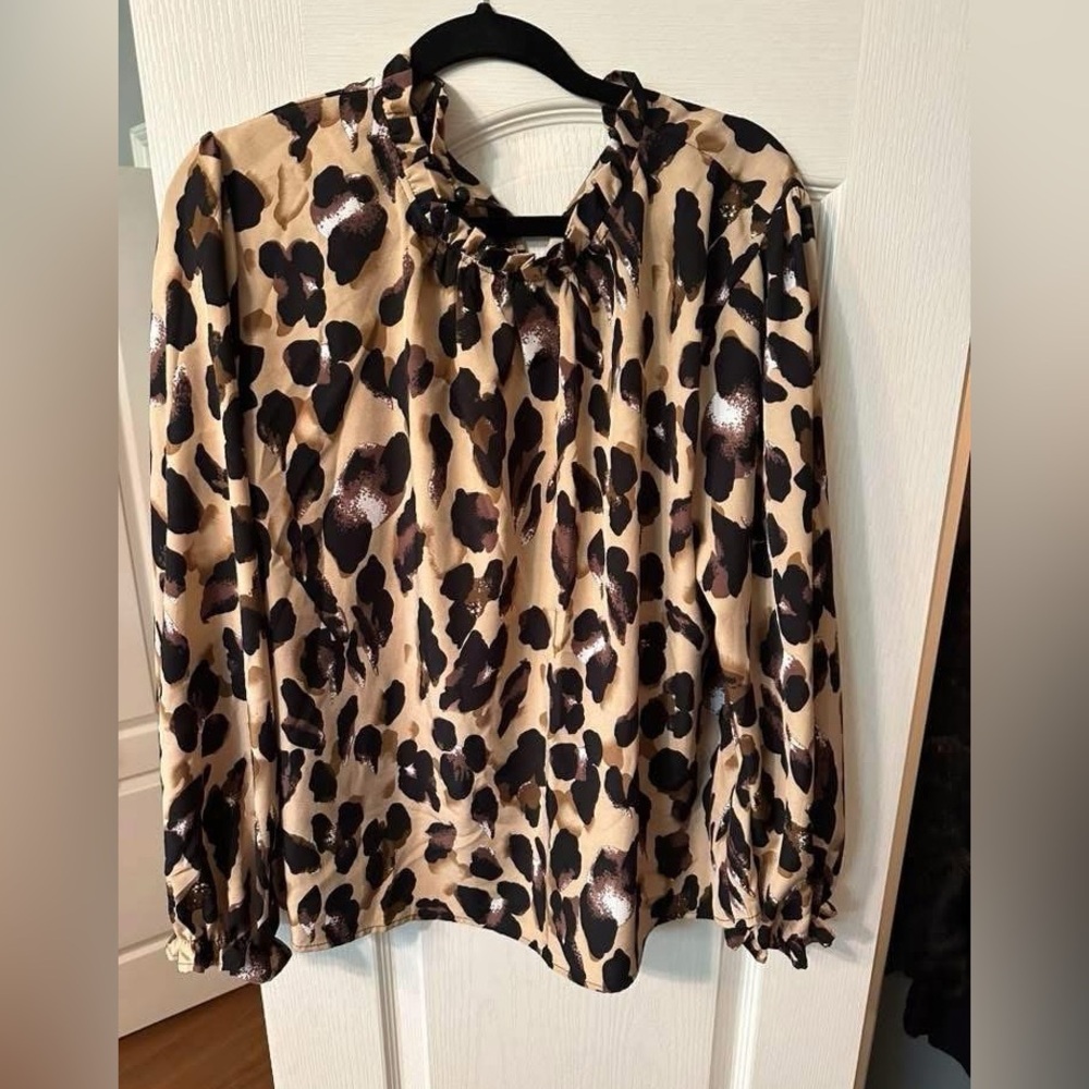 Leopard Print Blouse